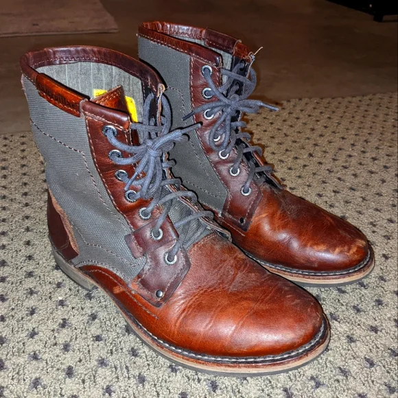 Caterpillar Abe TX Vintage Caterpillar CAT Mens Leather Abe TX Work... | Depop main image 4